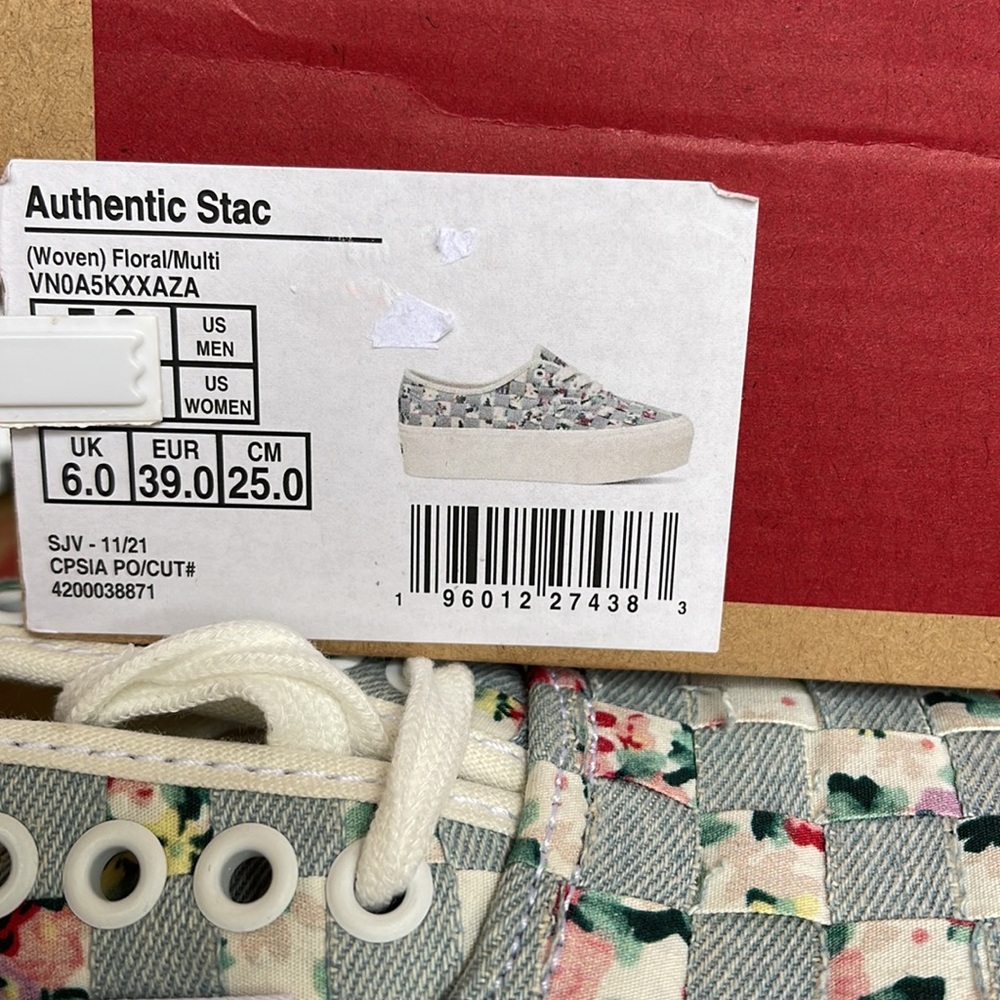 Vans Authentic Stacked Woven Floral/Multi Men’s sneakers-platforms - Picture 16 of 16